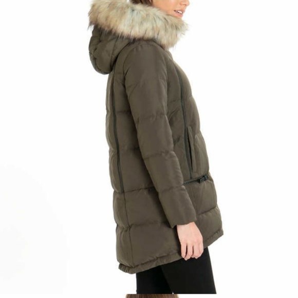 🔥NWT🔥 Derek Lam 10 Crosby Ladies' Down Jacket Size S removable fur - Picture 4 of 12